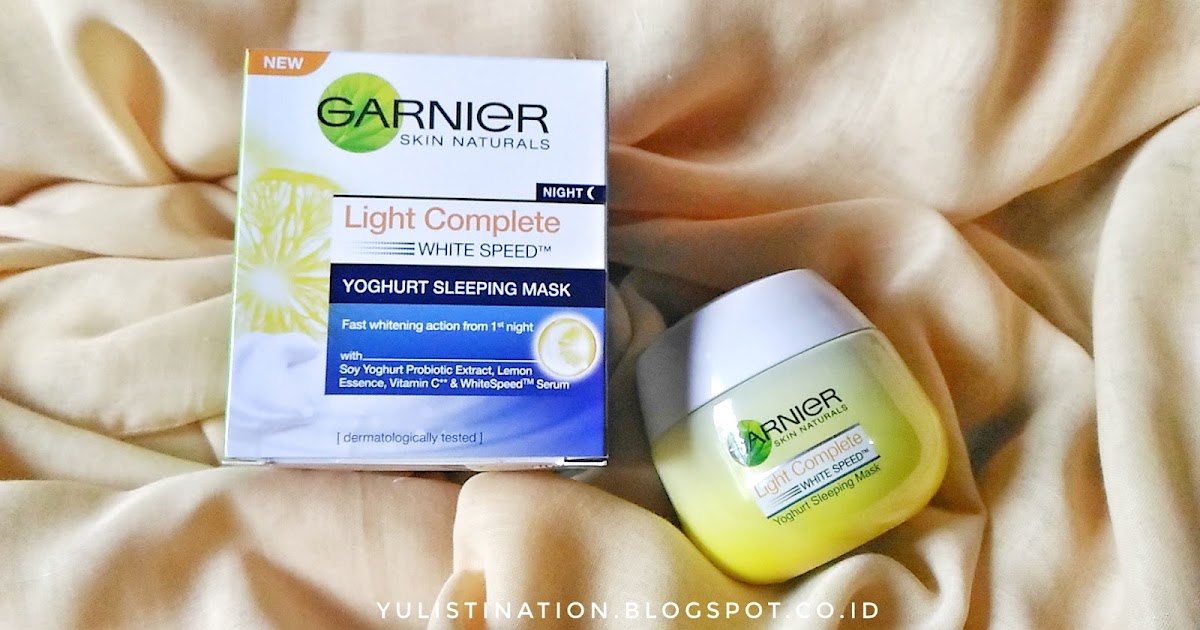 REVIEW Garnier Light Complete White Speed Yoghurt Sleeping Mask (NO