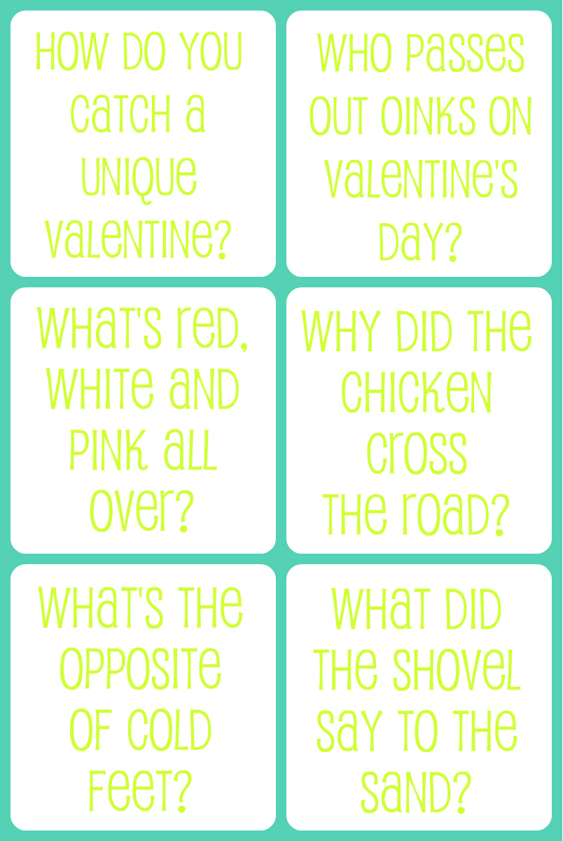 Valentine's Day Printable Jokes For Kids The Gunny Sack