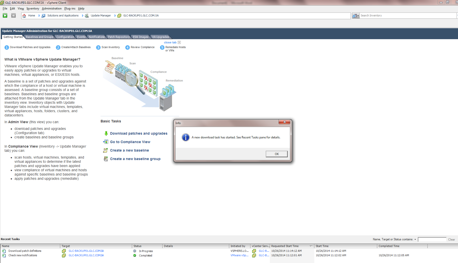 How to install patches or updates for your VMware ESX host using update