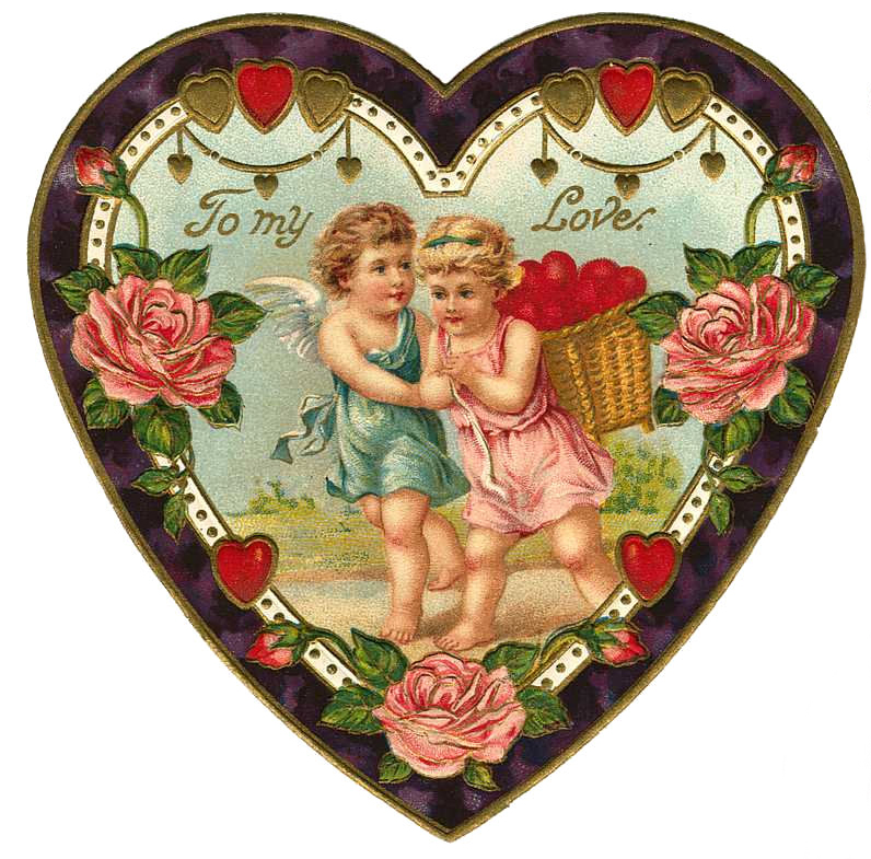 free victorian heart clip art - photo #41