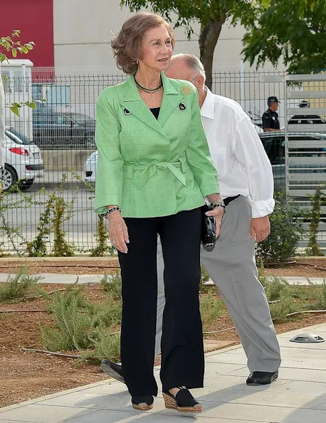 Queen Sofia of Spain inaugurates the new offices of 'Proyecto Hombre' NGO