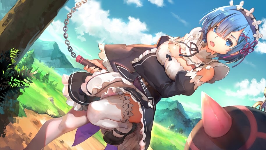 Rem, Anime, Girl, Maid, Re:Zero, 4K, #4.2723