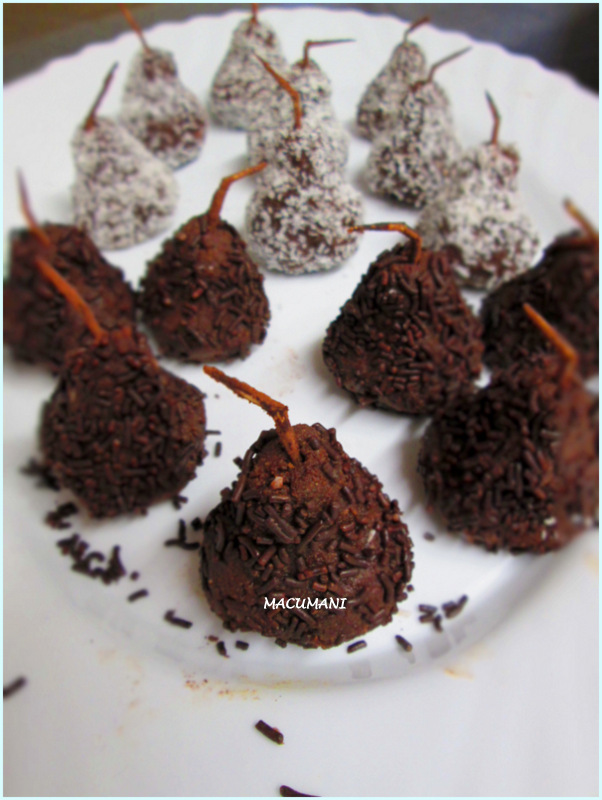Trufas de chocolate