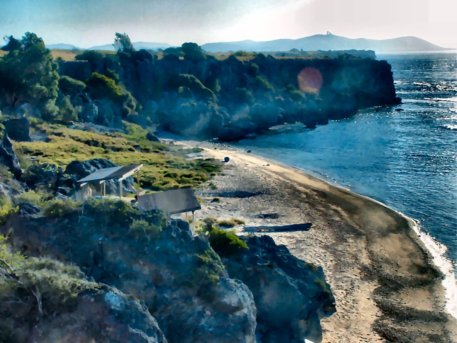 Bending Light Gallery II Guantanamo Bay above the waves