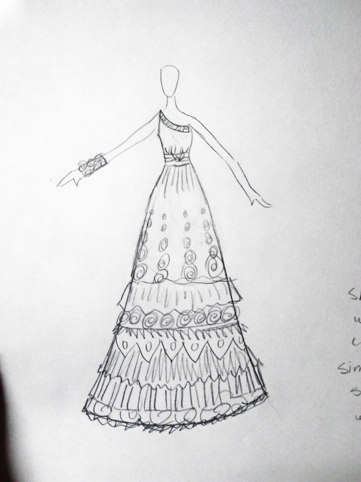 Rosie Rose Designer: Wedding Gown Sketches