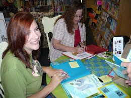 Christina and Scotti at Blue Manatee Bookshop