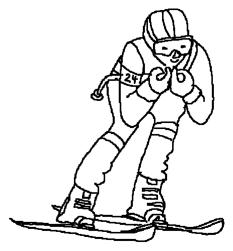 Best Sports Coloring Pages: Skiing Coloring Pages