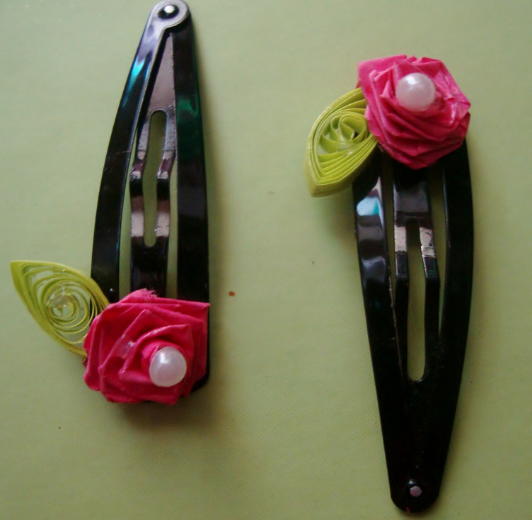 Quilling Paper Hair Accessories for kids (Tit Tat clip Designs