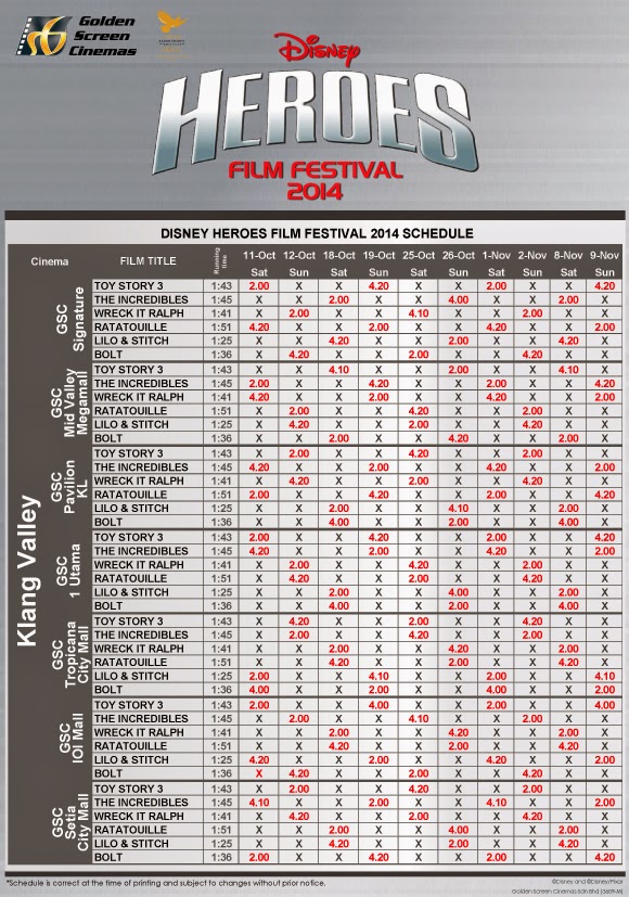48 SMART GSC Disney Heroes Film Festival (11 Oct 09 Nov)