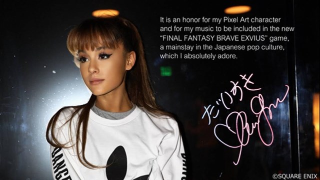 Ariana Grande rejoint l'équipe de FINAL FANTASY BRAVE EXVIUS