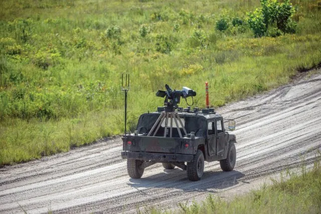 In the United States created an unmanned Humvee with a machine gun