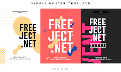 poster simple template psd