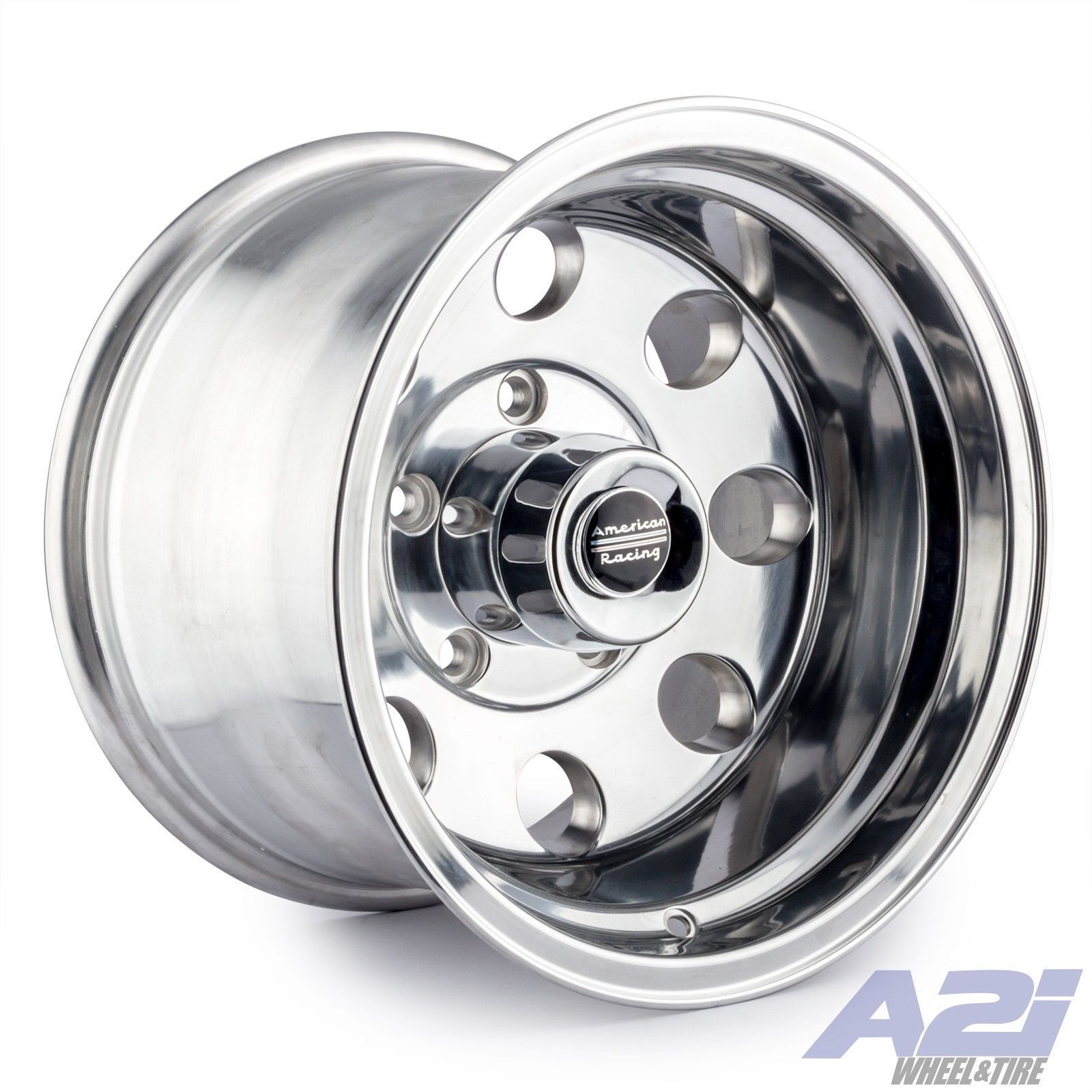 A2I 16" American Racing AR172 Baja Polished Wheel 16x8 8x6.5 0mm 8 Lug