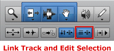 Link Track and Edit Selection Button in Pro Tools