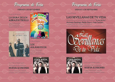 FERIA DE RONDA 2017 - PROGRAMA DÍAS 1 Y 2 DE SEPTIEMBRE FERIA DE RONDA 2017 - PROGRAMA DÍAS 1 Y 2 DE SEPTIEMBRE