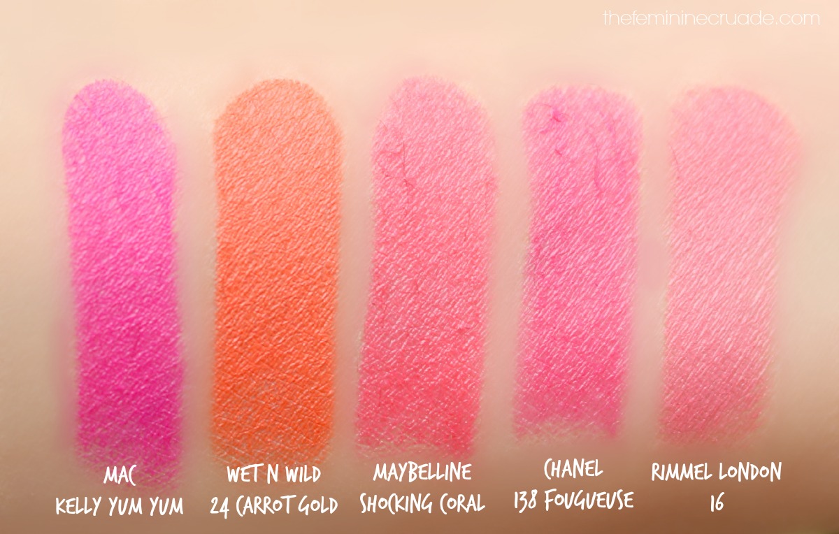 Top 5 Spring Lipsticks - swatches