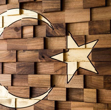 ahsap turk bayraklari 2