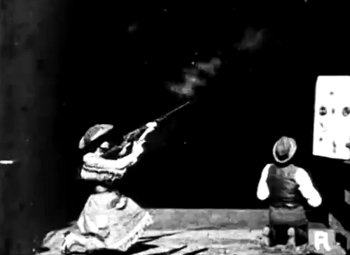 Thomas Edison's 1898 films of Annie Oakley shooting