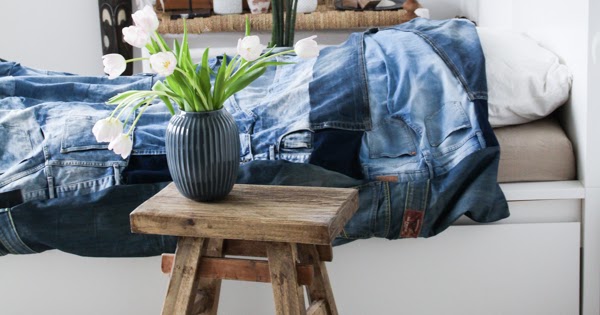 Lady stil: diy, blue jeans farbe und stoff im interiorbereich ...