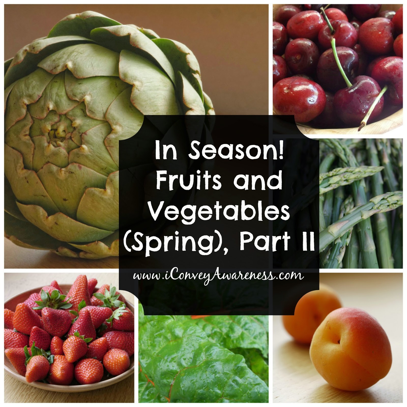 Convey Awareness | In Season! Fruits and Veggies (Spring) Part II 