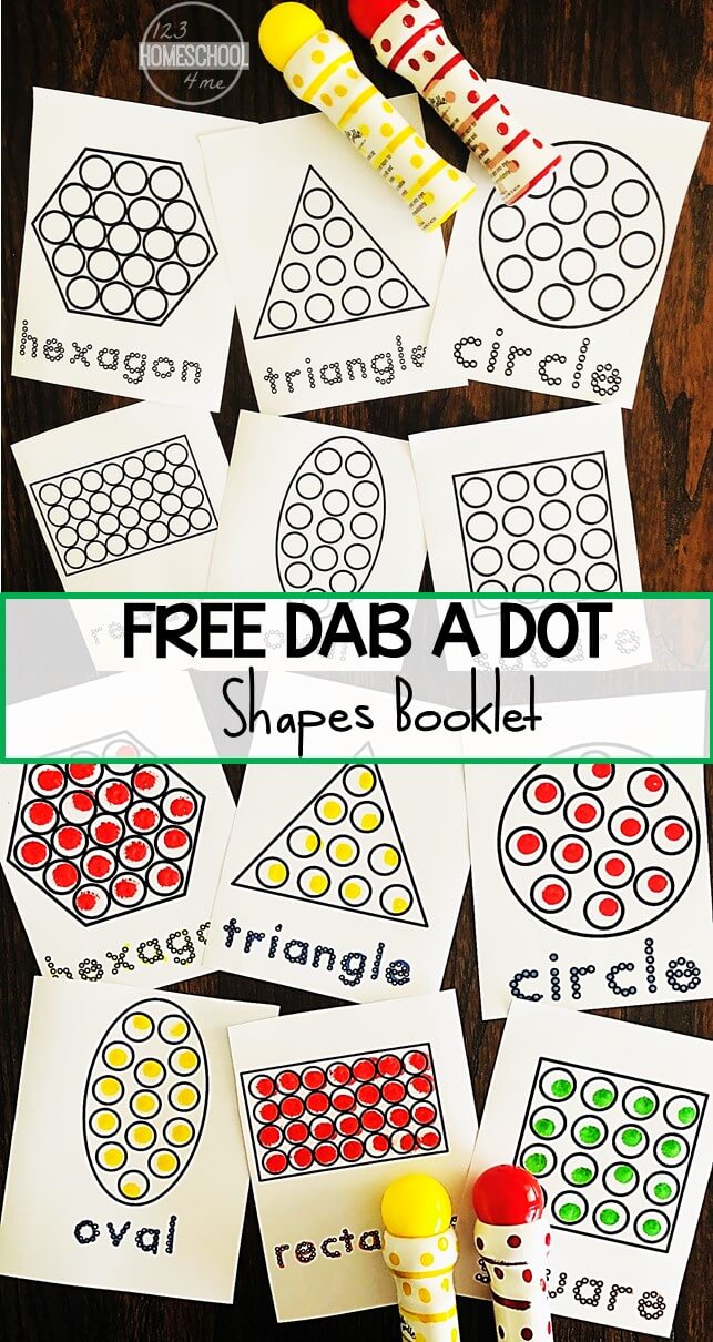 FREE Do a Dot Shapes Worksheets