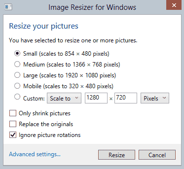 Resize Multiple Images at Once in Windows Resize Multiple Images at Once in Windows