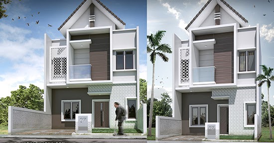 LINGKAR WARNA Desain  rumah minimalis ukuran 6x12 meter 3 