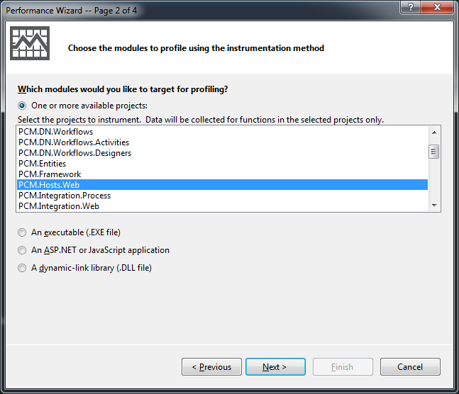 Sylvester's Knowledge Base Performance Profiler in Visual Studio 2012