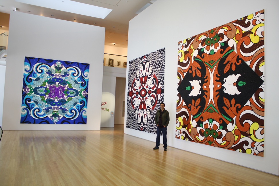 The Bricoleur Glitter Paintings by Reuben Paterson