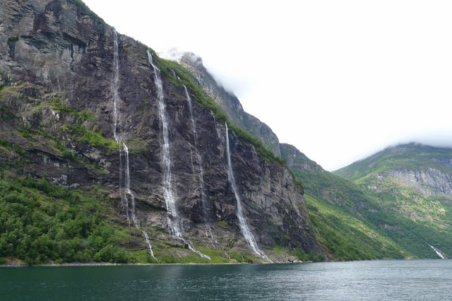 Noorwegen Geirangerfjord watervallen de Zeven Zusters