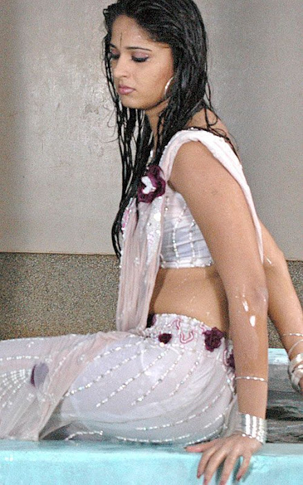 Anushka+Shetty+in+wet+hot+saree'z+collec