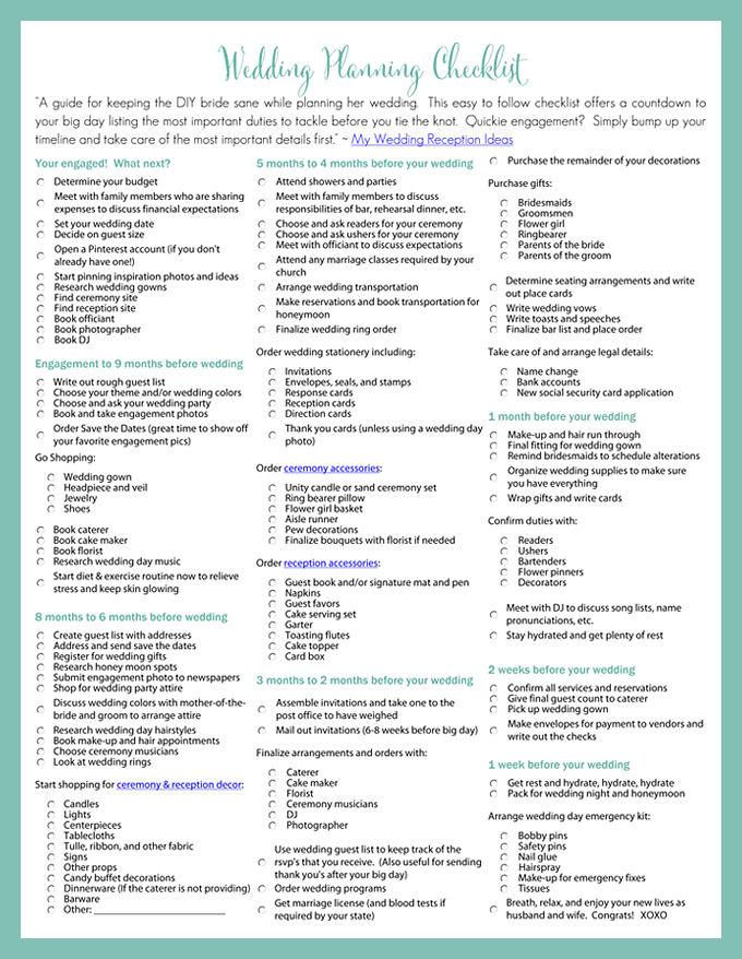 Wedding Planner Diy Wedding Planner Checklist Wedding Planner Diy Wedding Planner Checklist