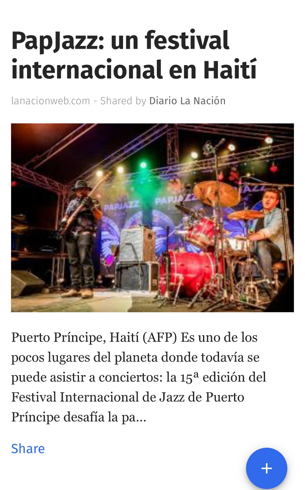 INFOBLOG: Un Festival Internacional en Haiti