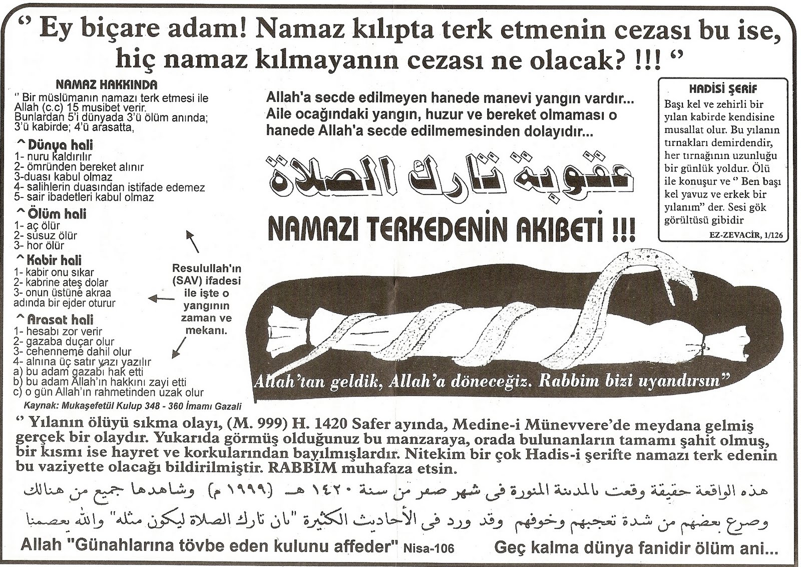 NAMAZ kılmayan