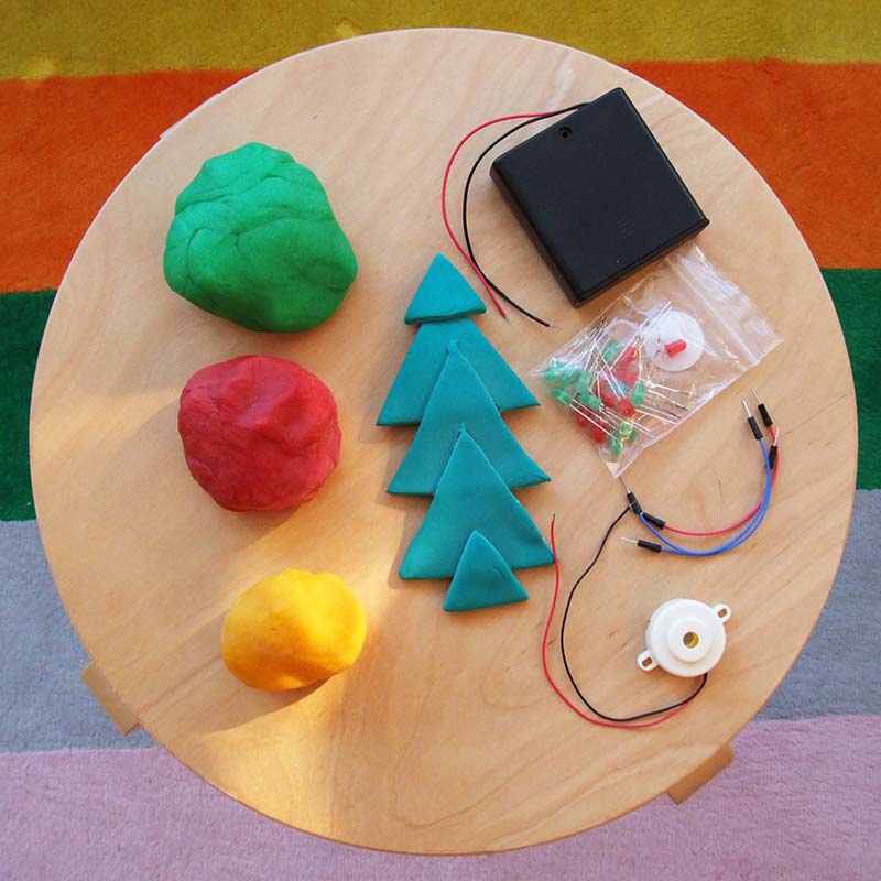 Conductive Play Dough Christmas Tree Project Tech Age Kids