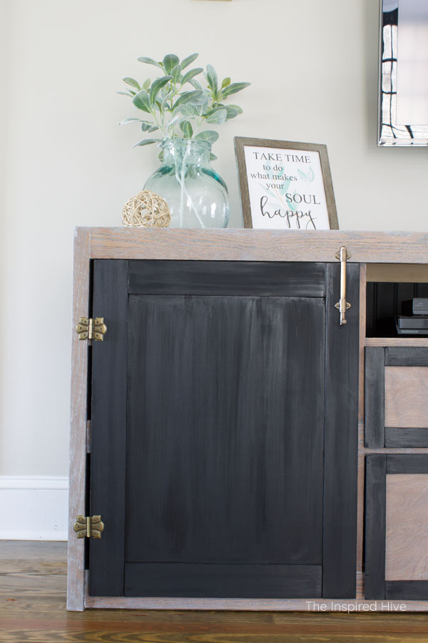How I Turned An Old Dresser Into An Entertainment Center The