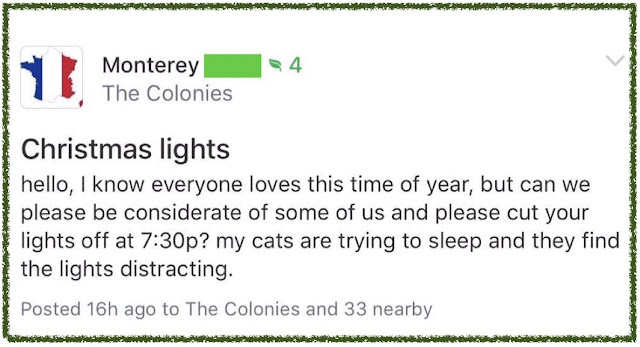 Please turn off Christmas Light for my cats. Post marchmatron.com Please turn off Christmas Light for my cats. Post marchmatron.com