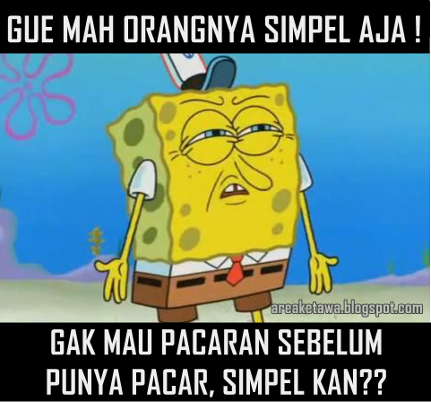 8 Gambar Meme Lucu Spongebob Galau Terbaru - Area Ketawa