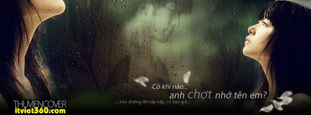 Ảnh bìa cho Facebook mưa | Cover FB timeline rain, có khi nào anh chợt nhớ tên em