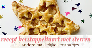 Recept kerstappeltaart met sterren