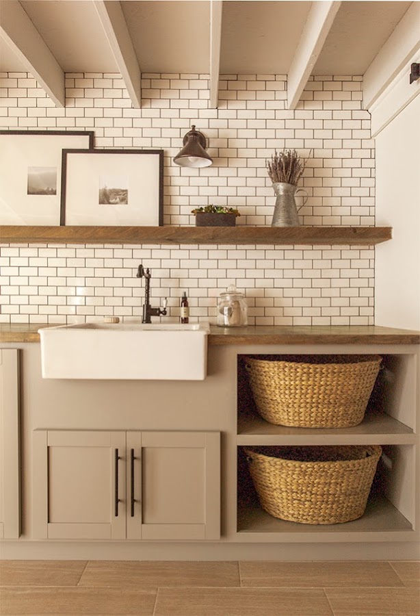 De sótano oscuro a lavandería con todos los detalles | Decoración