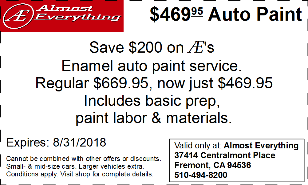 Auto BodyCollision RepairCar Paint in FremontHaywardUnion CitySan