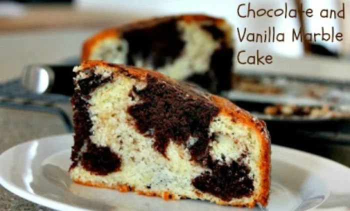 Chocolate Vanilla Marble Cake