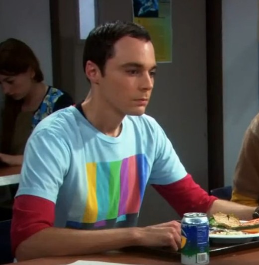 Sheldon's TV Color Bars T Shirt from big bang theory - The Big Bang ...