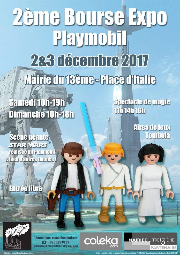 2nd Salon du Playmobil, Paris 13, 2 & 3 décembre 2017