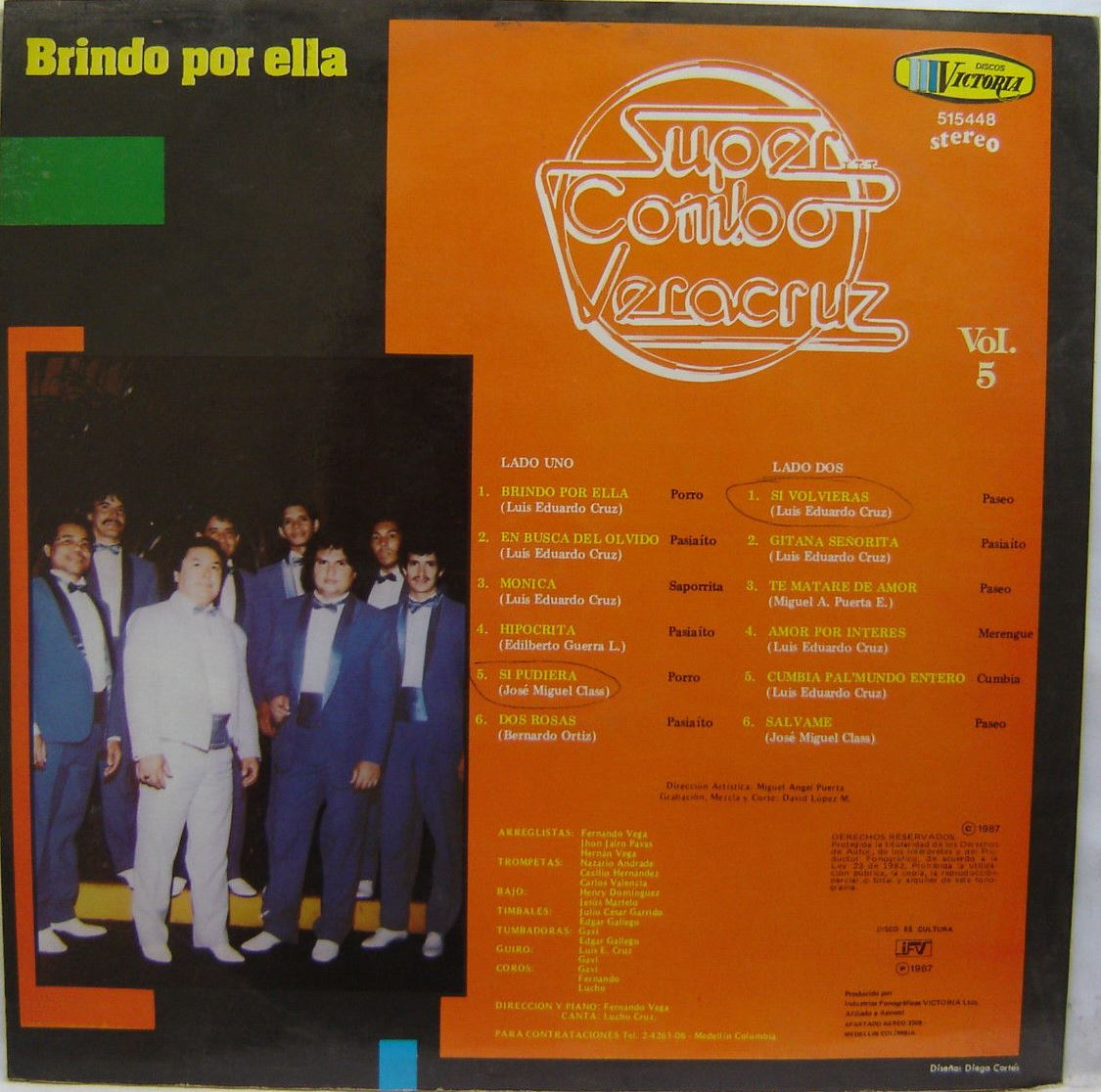 MELODIAS DE COLOMBIA SUPER COMBO VERACRUZ DISCOGRAFIA