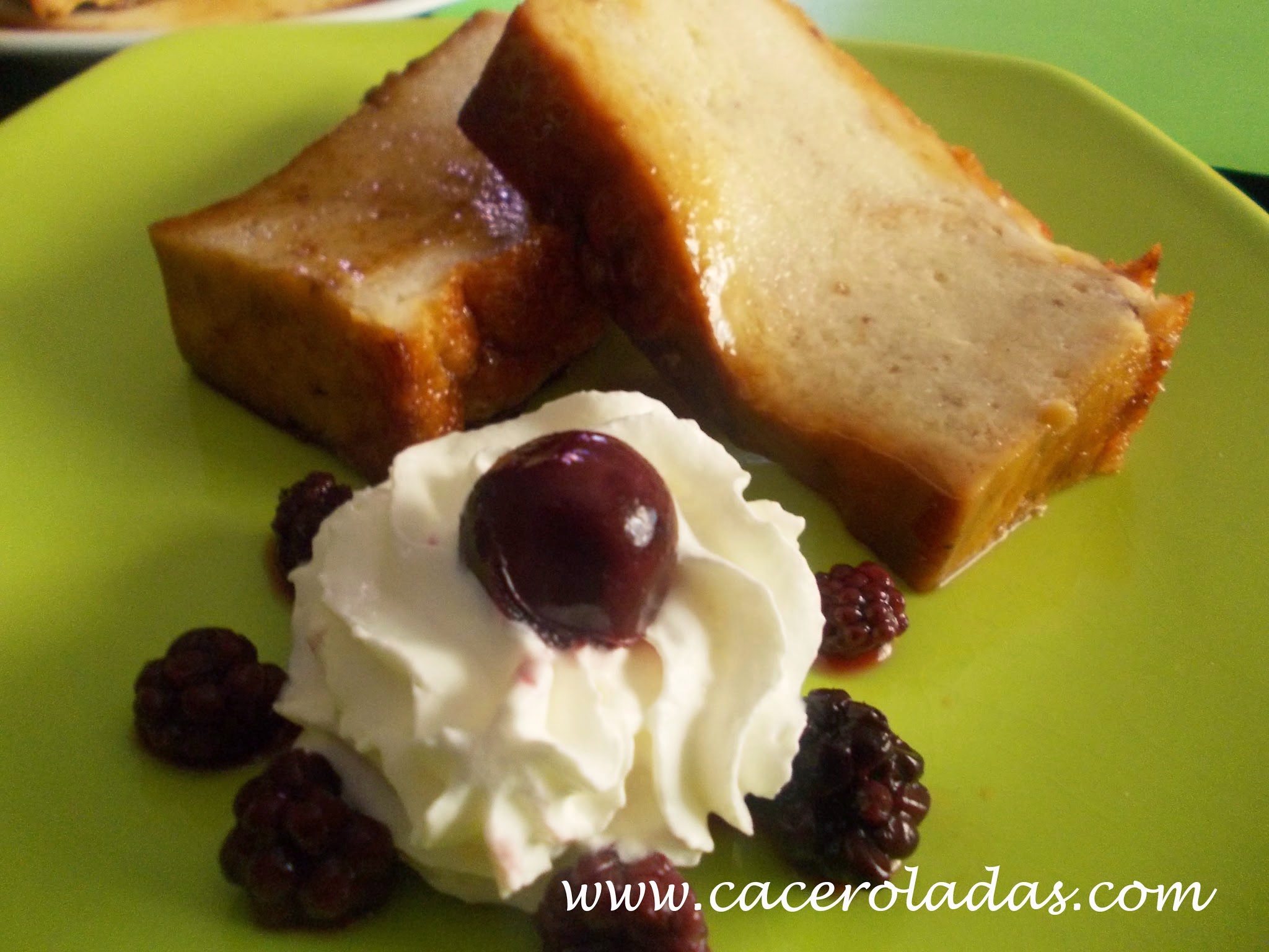 Pudin de pan con nueces Caceroladas