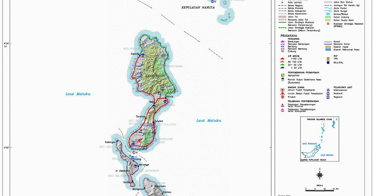 Peta Kabupaten Kepulauan Talaud