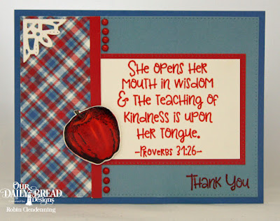 Our Daily Bread Designs, Seeds of Knowledge, Pierced Rectangles, Teacher's Apple's, Ornate Borders and Flowers, Old Glory Paper Pad, by Robin Clendenning