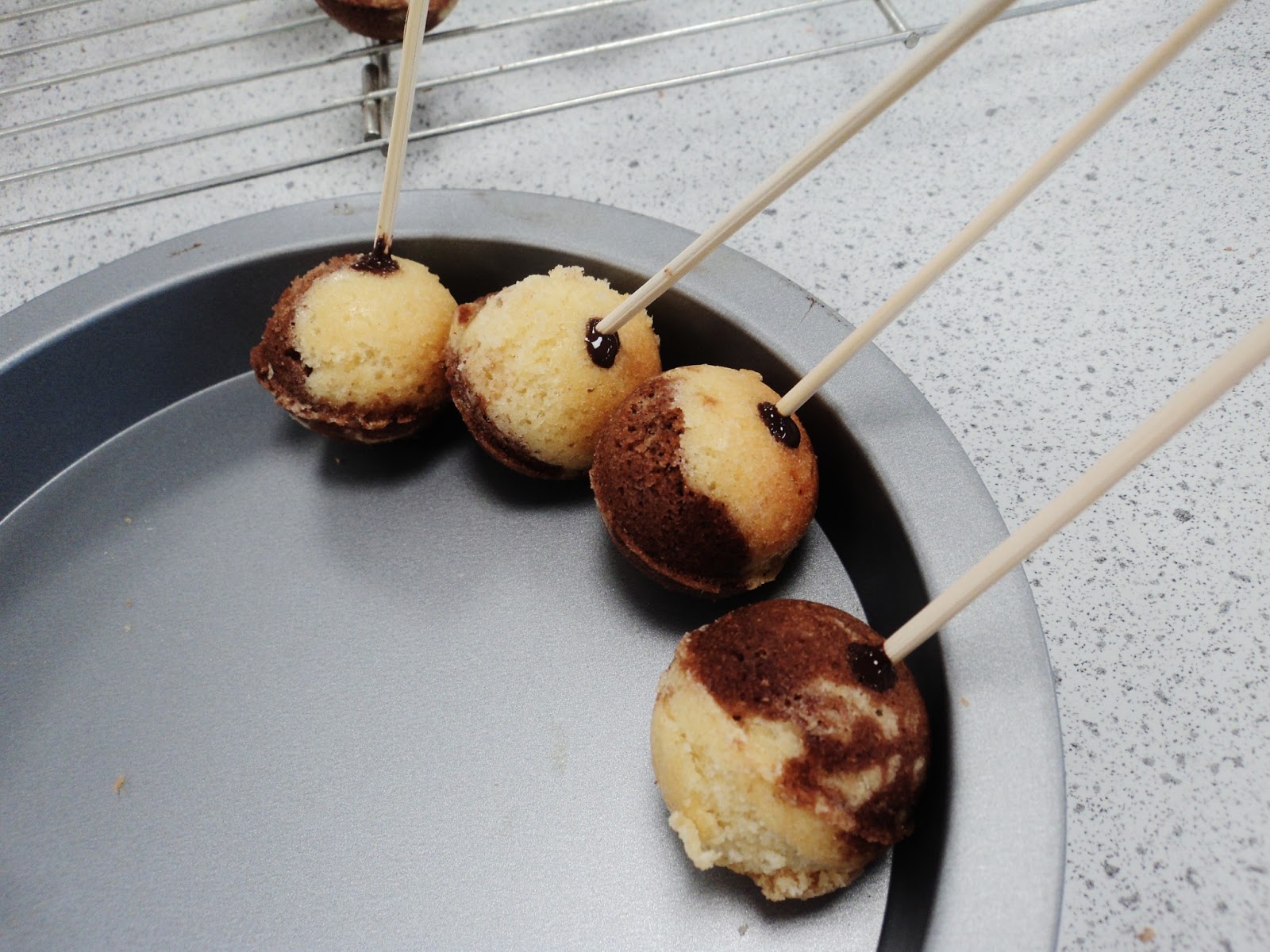 No Mother Cook Book Chocolate and Almond Cake Pops